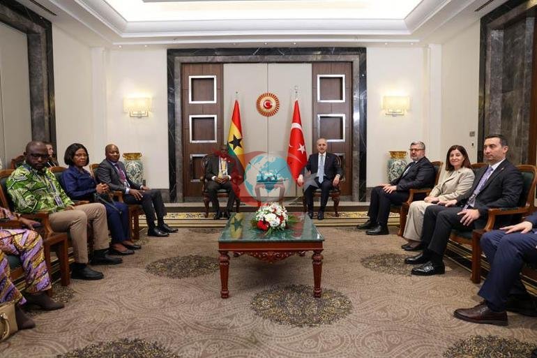 TBMM Başkanı Kurtulmuş, Gana Meclis Başkanı Bagbin ile bir araya geldi