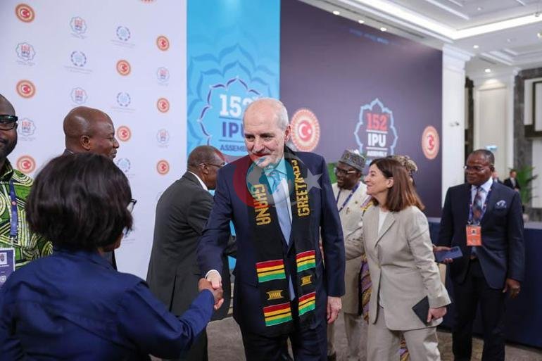 TBMM Başkanı Kurtulmuş, Gana Meclis Başkanı Bagbin ile bir araya geldi