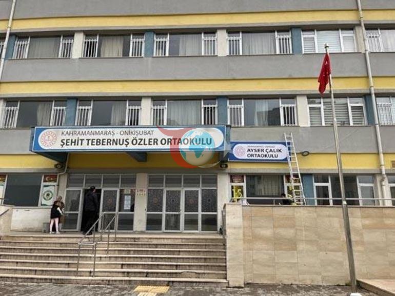 Saldırı sonrası yeni karar: Ayser Çalık Ortaokulunun tabelası, yeni binaya asıldı