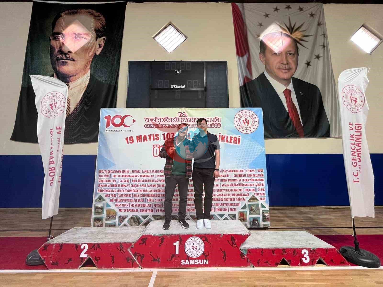 Vezirköprü&rsquo;de sağlık çalışanları masa tenisi turnuvası