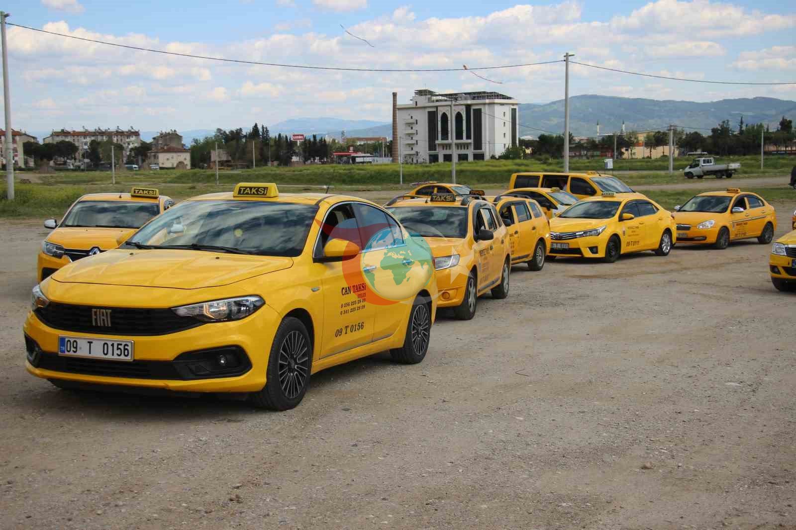 Aydın&rsquo;da taksiciler kontak kapattı: 