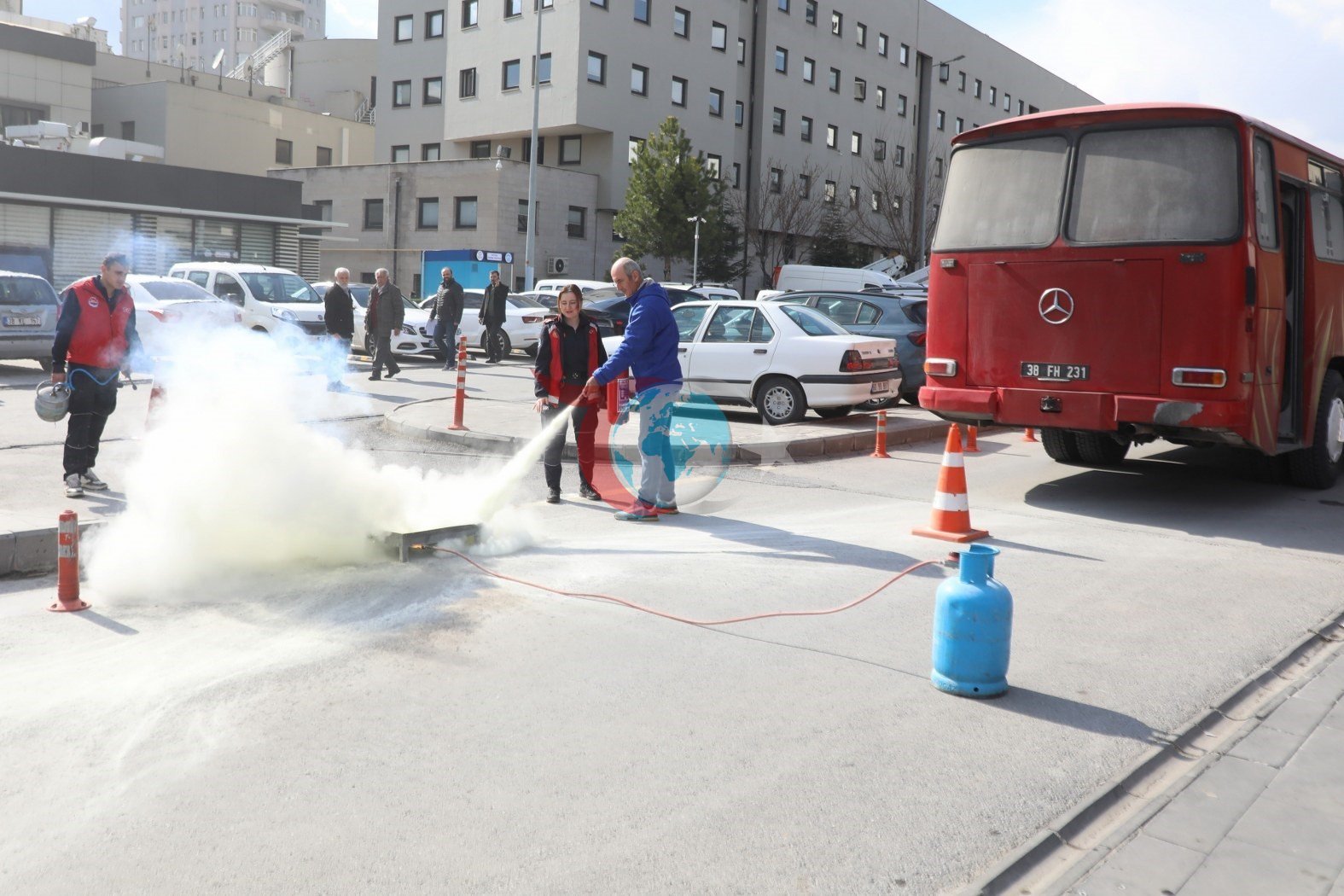 Melikgazi personeli yangınlara karşı bilgilendirildi