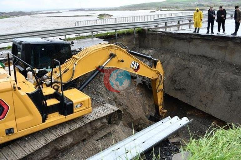 Batmanda çökme meydana gelen kara yolu ulaşıma kapatıldı