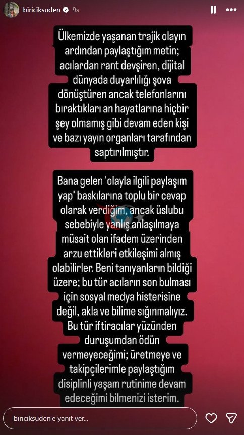 Tepki çeken Biricik Suden özür dilemedi - Resim : 2