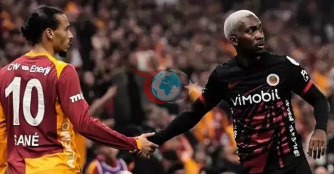 Rams Park'ta oynanan Galatasaray-Gençlerbirliği maçı. Sane ve Onyekuru