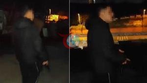 Küçükçekmecede dehşete düşüren görüntü Uzun namlulu silahla sokak sokak gezdi