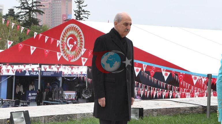 Kurtulmuş, TBMMdeki Atatürk Anıtına çelenk bıraktı