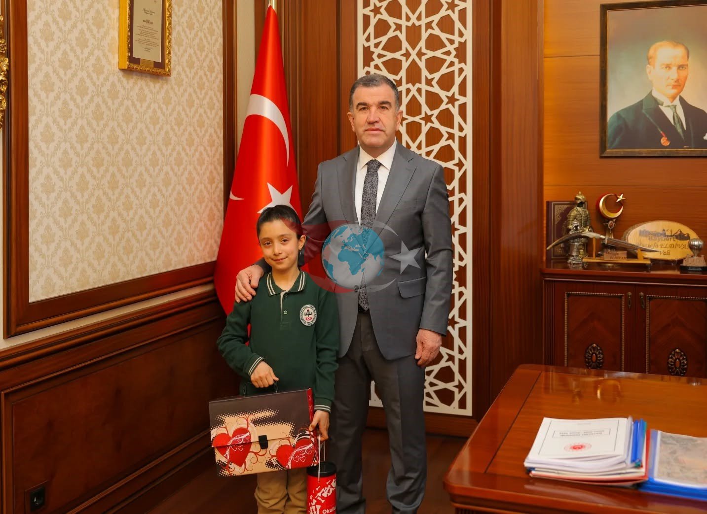 Bayburt&rsquo;ta vali koltuğuna Ecren Nisa oturdu