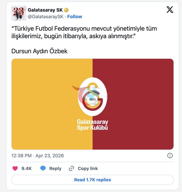 Derbinin hakemi açıklandı, Dursun Özbek TFF'ye ateş püskürdü - Resim: 0