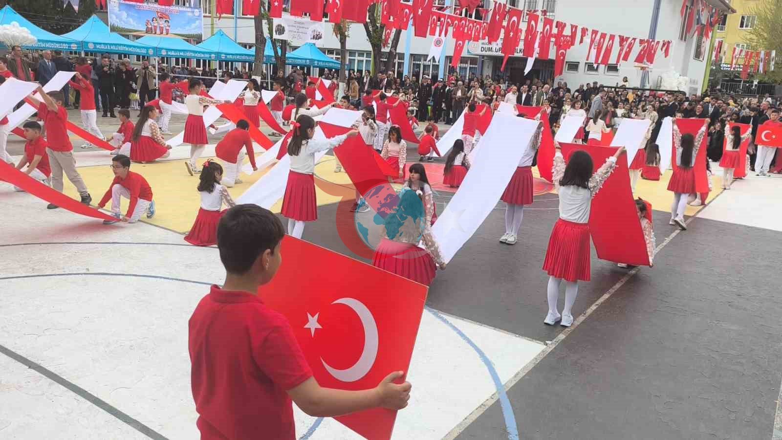 Muğla&rsquo;da 23 Nisan coşkusu törenlerle kutlandı