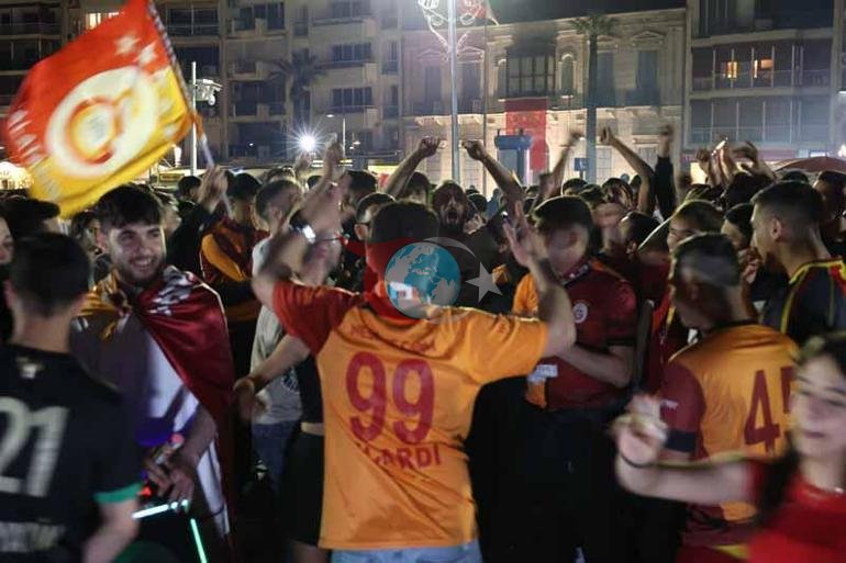 Galatasaray’ın derbi galibiyeti İzmir’de coşkuyla kutlandı