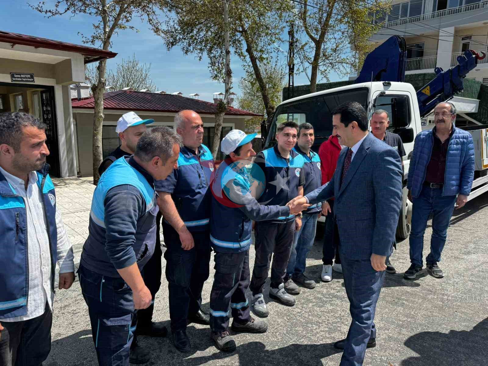 Başkan Taşkın taziye hizmetlerinin merkezinde inceleme yaptı