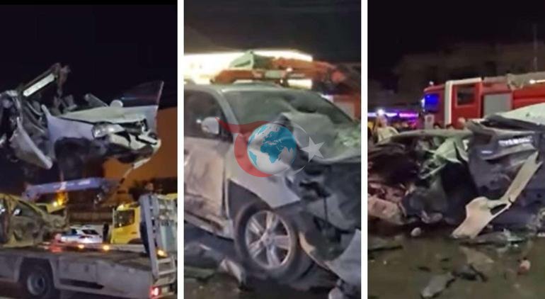 Freni boşalan kamyon 35 aracı ezdi Dehşet kazada ölü ve yaralılar var