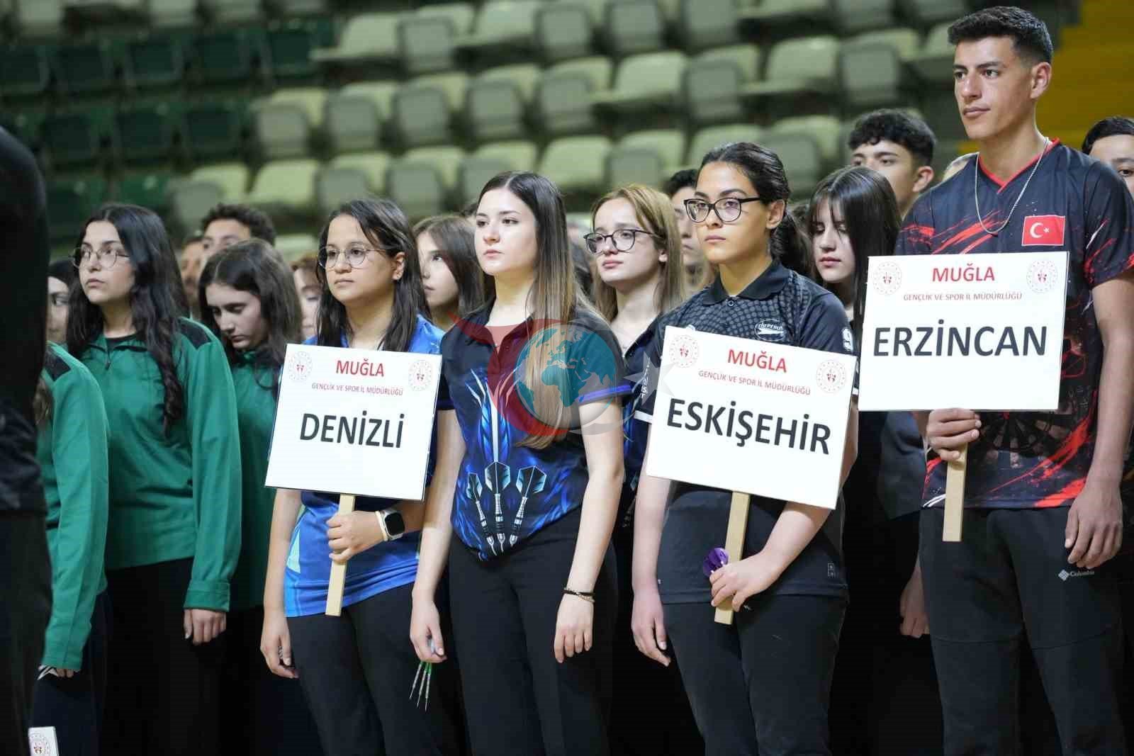 Muğla&rsquo;da Okul Sporları Dart Türkiye Birinciliği başladı