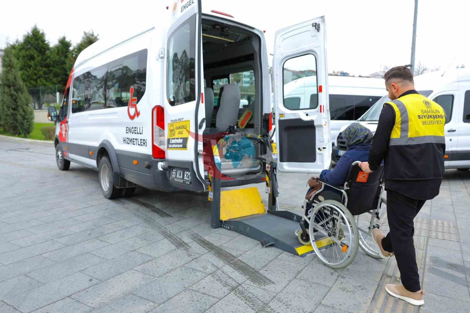 Samsun’da Engelsiz Turizm Otobüsü hizmette