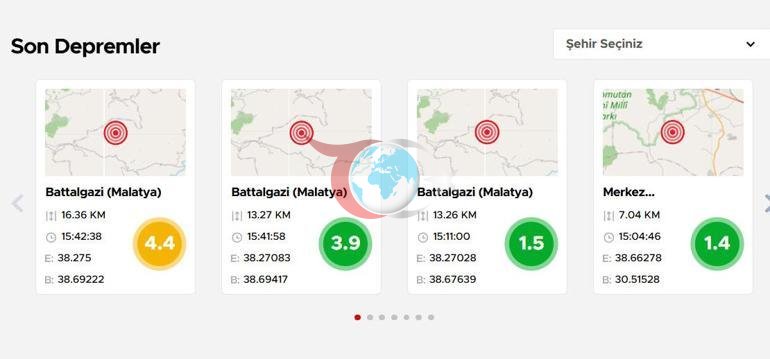 Son dakika... Malatyada 1 dakika arayla peş peşe iki deprem