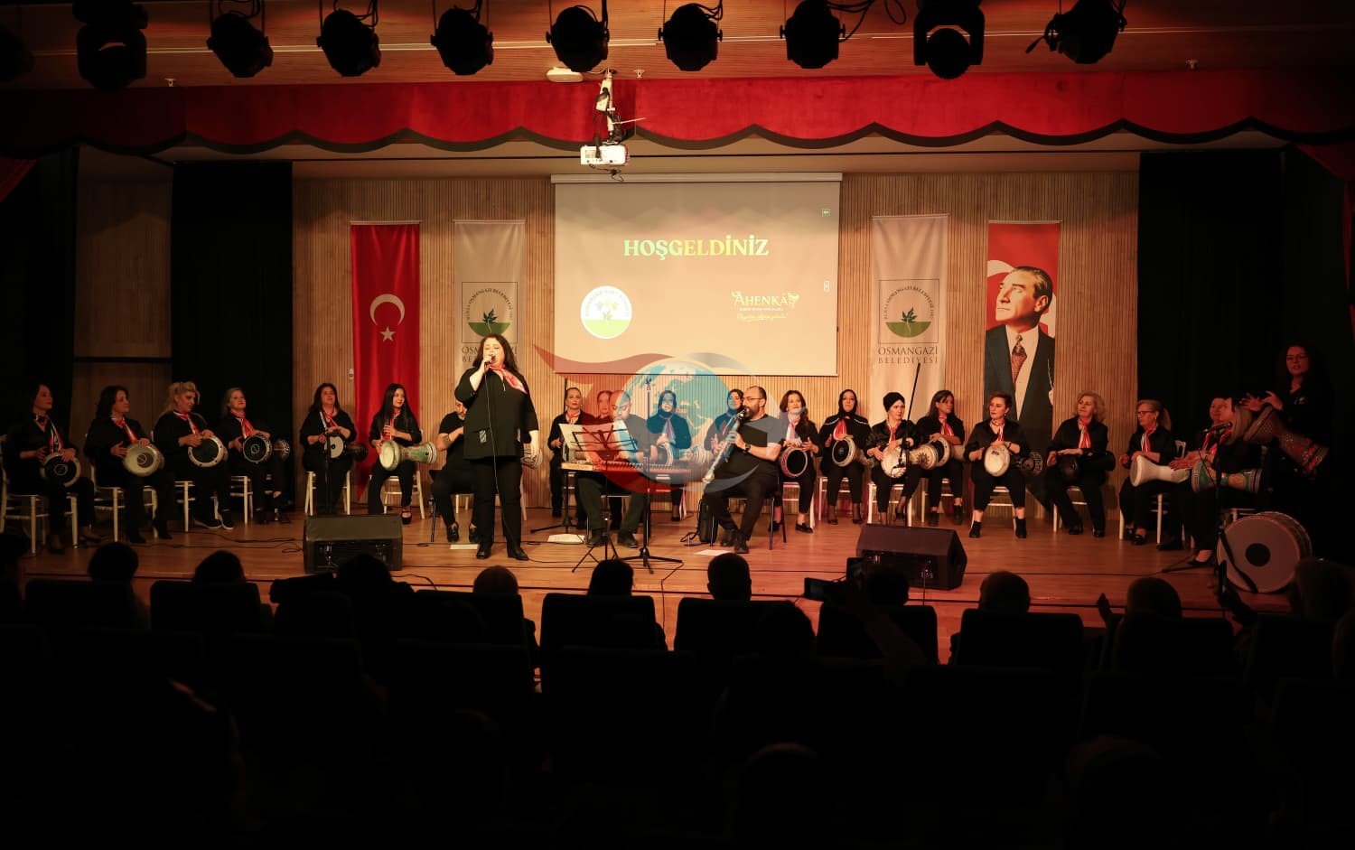 Osmangazi&rsquo;de kadınlardan muhteşem ritim gösterisi