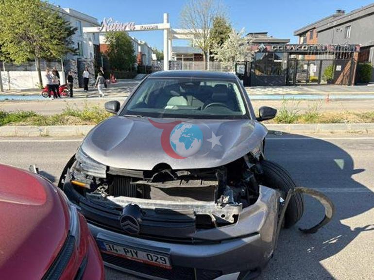 Çorlu’da korkutan kaza Otomobil takla attı: 2si çocuk, 5 yaralı