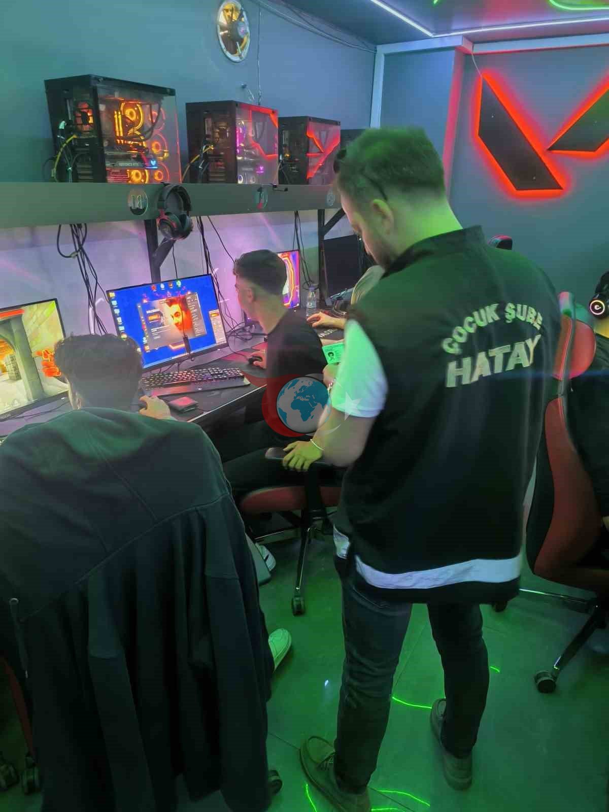 İskenderun&rsquo;da internet kafe ve oyun alanlarına denetim