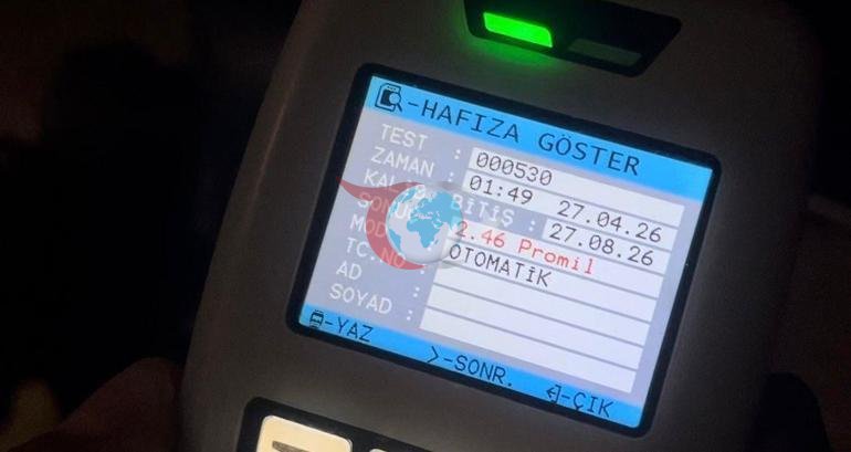 Ben ticaret erbabıyım demişti, yine alkollü yakalandı Polise hakaret etti