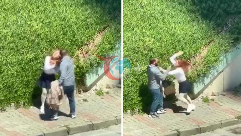 Maltepe’de sokak ortasında dehşet Hem kadını darbetti hem de müdahale edenlere saldırdı