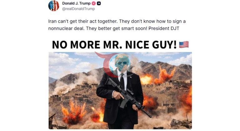 Trumptan İrana silahlı gözdağı Artık iyi adam yok