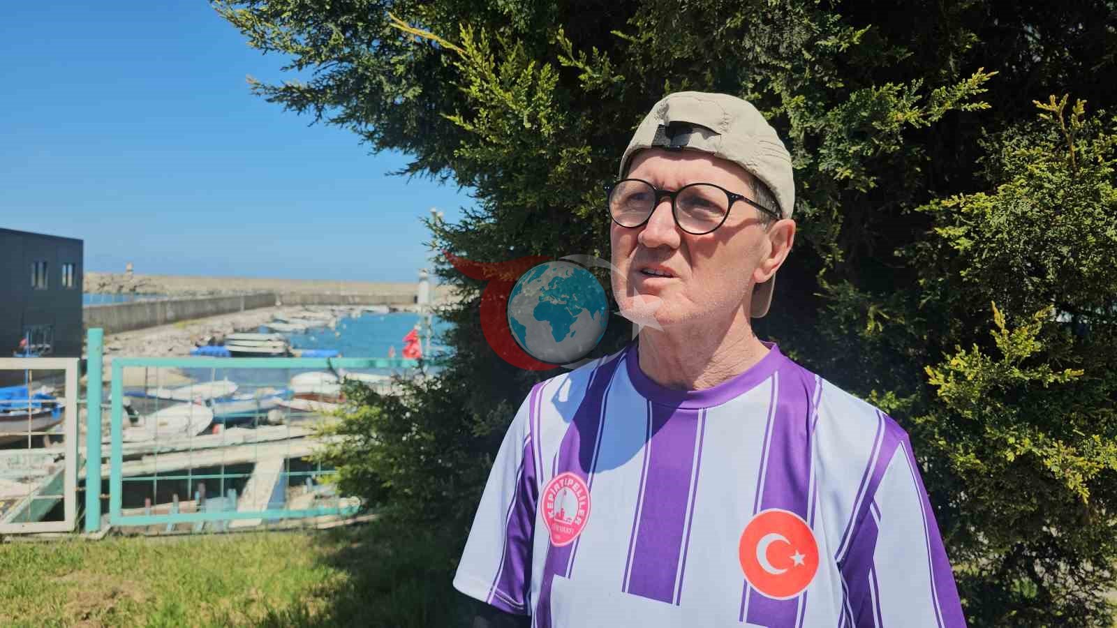 65 yaşındaki diş hekimi Fedai Kürtül, İstanbul’dan Samsun’a koşuyor