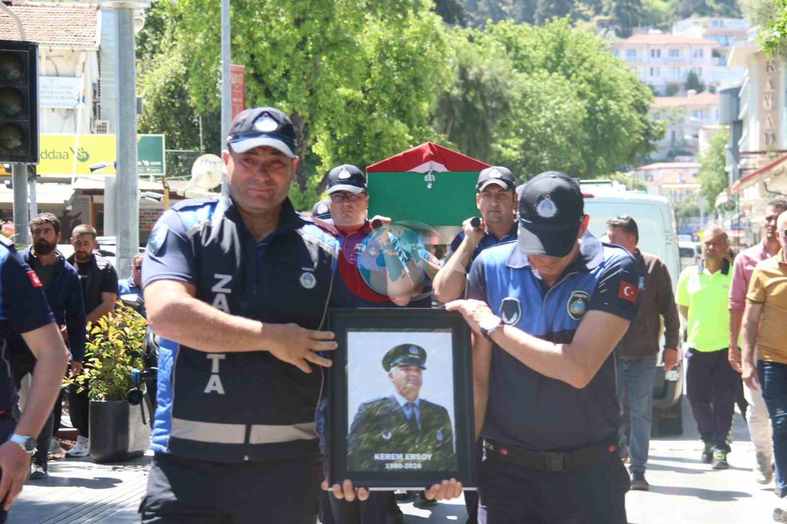 Fethiye&rsquo;de Zabıta Personeli Ersoy&rsquo;a duygusal veda