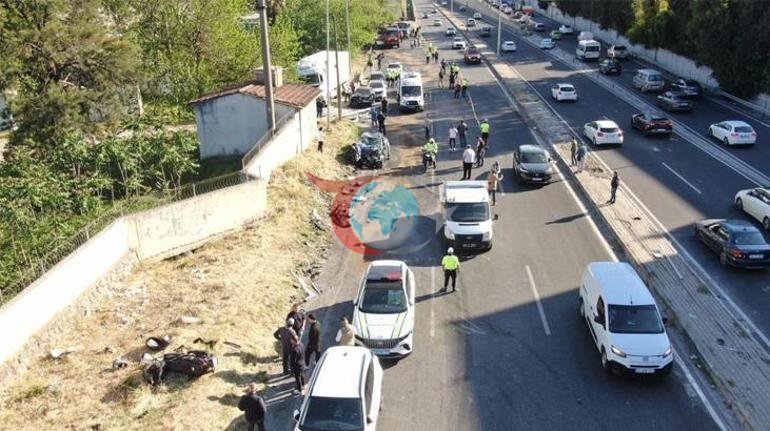 SON DAKİKA İzmir Bornovada freni arızalanan TIR 6 araca çarptı. Ölü ve yaralılar var