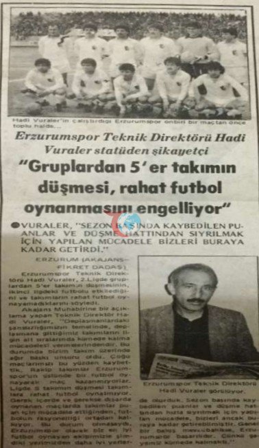 Erzurumspor’un efsanesi gün yüzünde