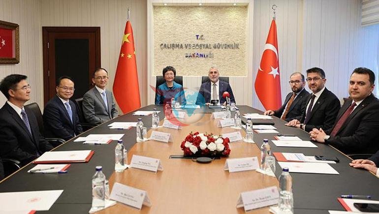 Türkiye ile Çin arasında imzalar atıldı İstihdam, çalışma ve sosyal güvenlik alanlarında işbirliği