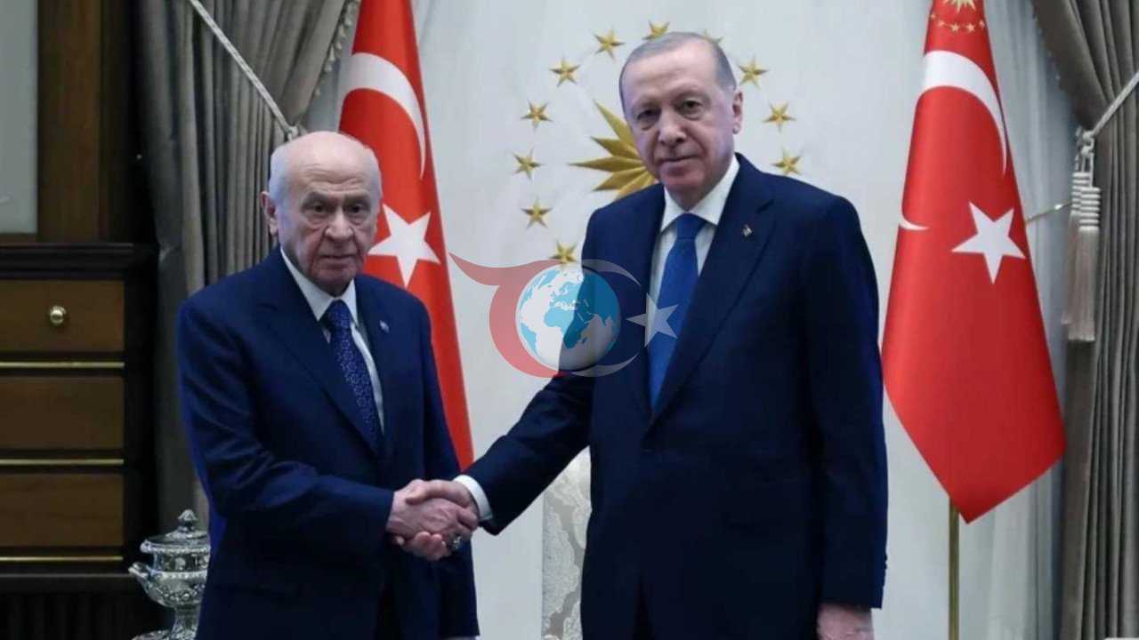 Cumhurbaşkanlığı Külliyesi'nde Erdoğan ve Bahçeli Buluşması