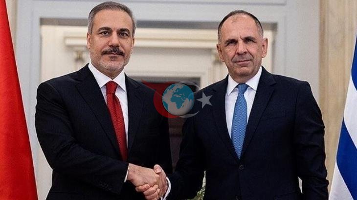 Hakan Fidan ve Yunan Mevkidaşı Gerapetritis 'Sumud' Konusunu Görüştü