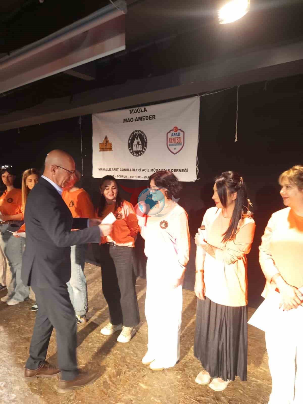 Datça&rsquo;da 8. Dönem Mahalle Afet Gönüllüleri Yemin Töreni düzenlendi