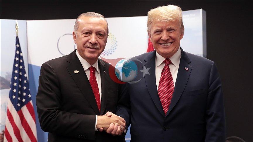 Türkiye Cumhuriyeti Cumhurbaşkanı Recep Tayyip Erdoğan ve ABD Başkanı Donald Trump