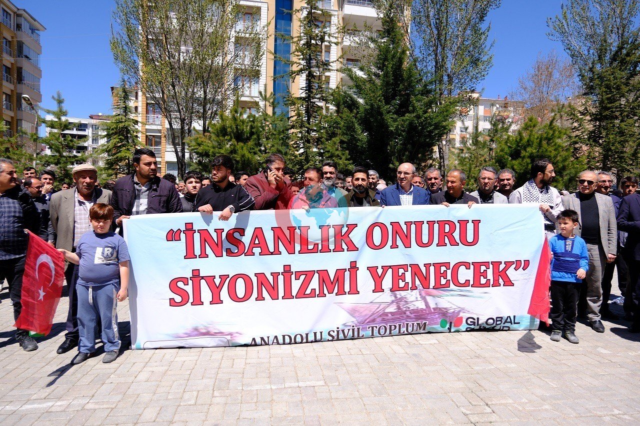 Van'da Sumud Filosu'na Yönelik Müdahale Protesto Edildi