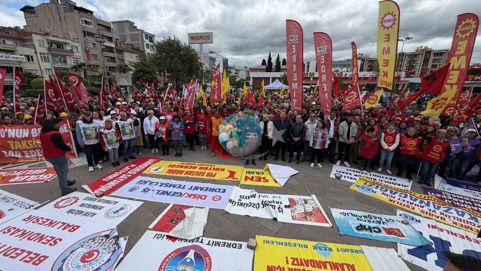 Edremit’te 1 Mayıs kutlandı