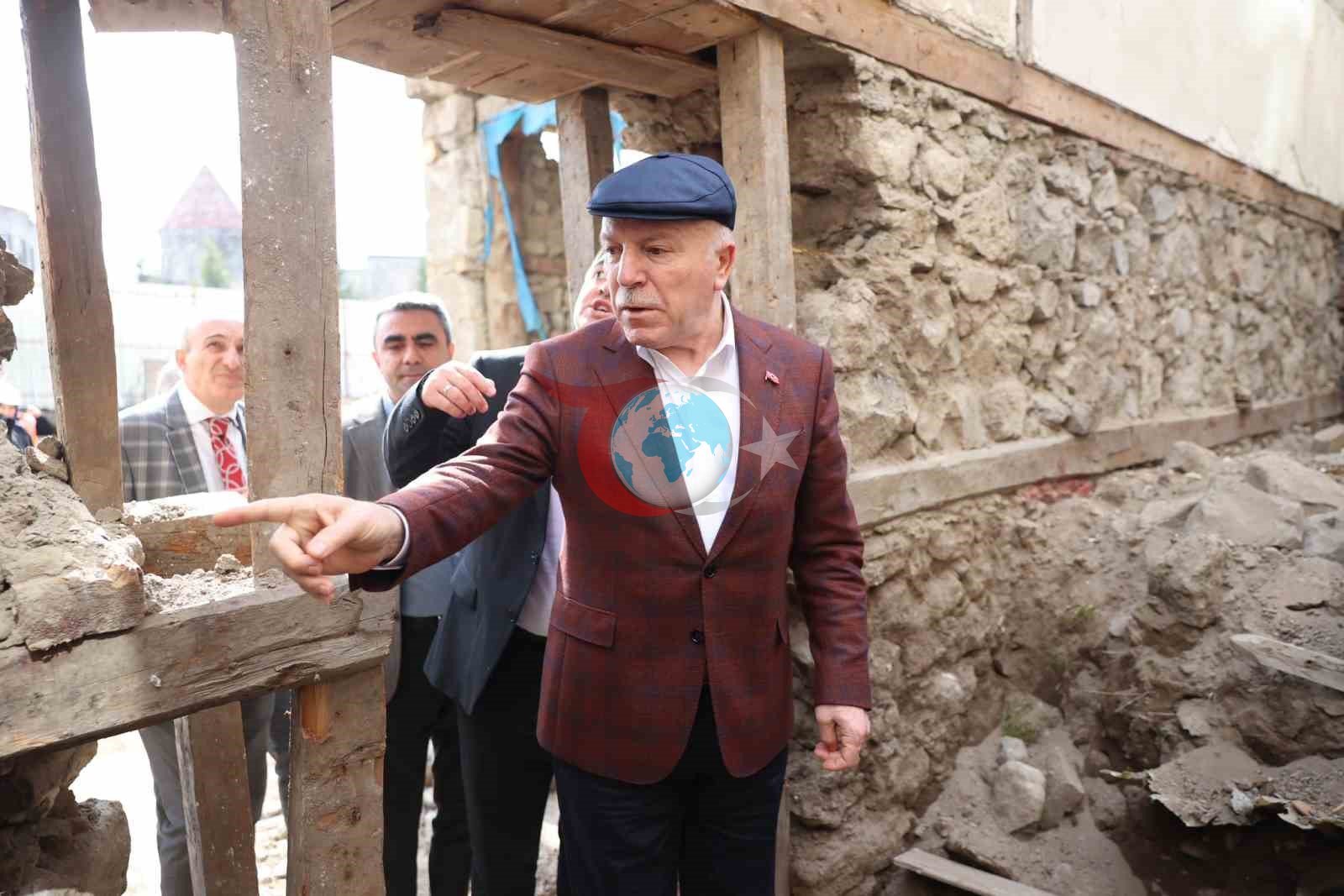 Başkan Sekmen ve Vali Baruş&rsquo;tan Erzurum&rsquo;da saha incelemesi