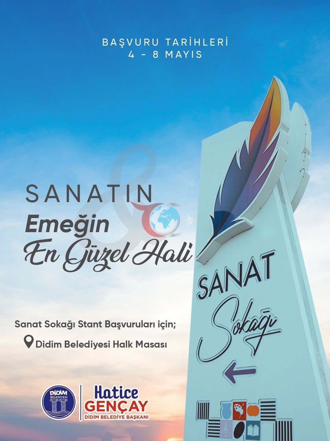 Didim Sanat Sokağı'nda Stant Başvuruları Başlıyor