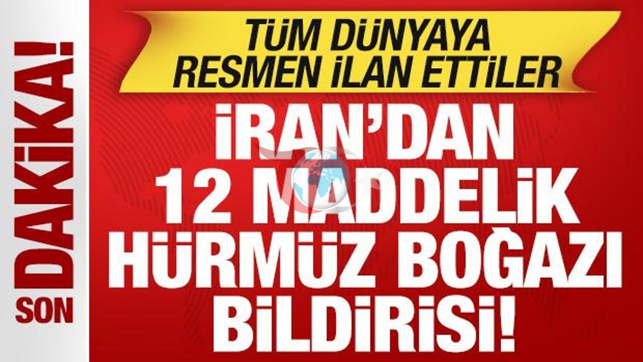 İran'dan Hürmüz Boğazı İçin Yeni Düzenlemeler! Dünyaya Duyurdular