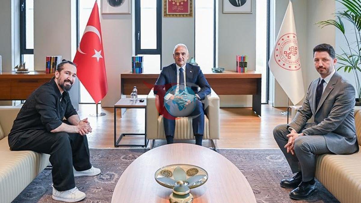 Bakan Ersoy, Doğukan Manço ile Kültürel Mirası Görüştü
