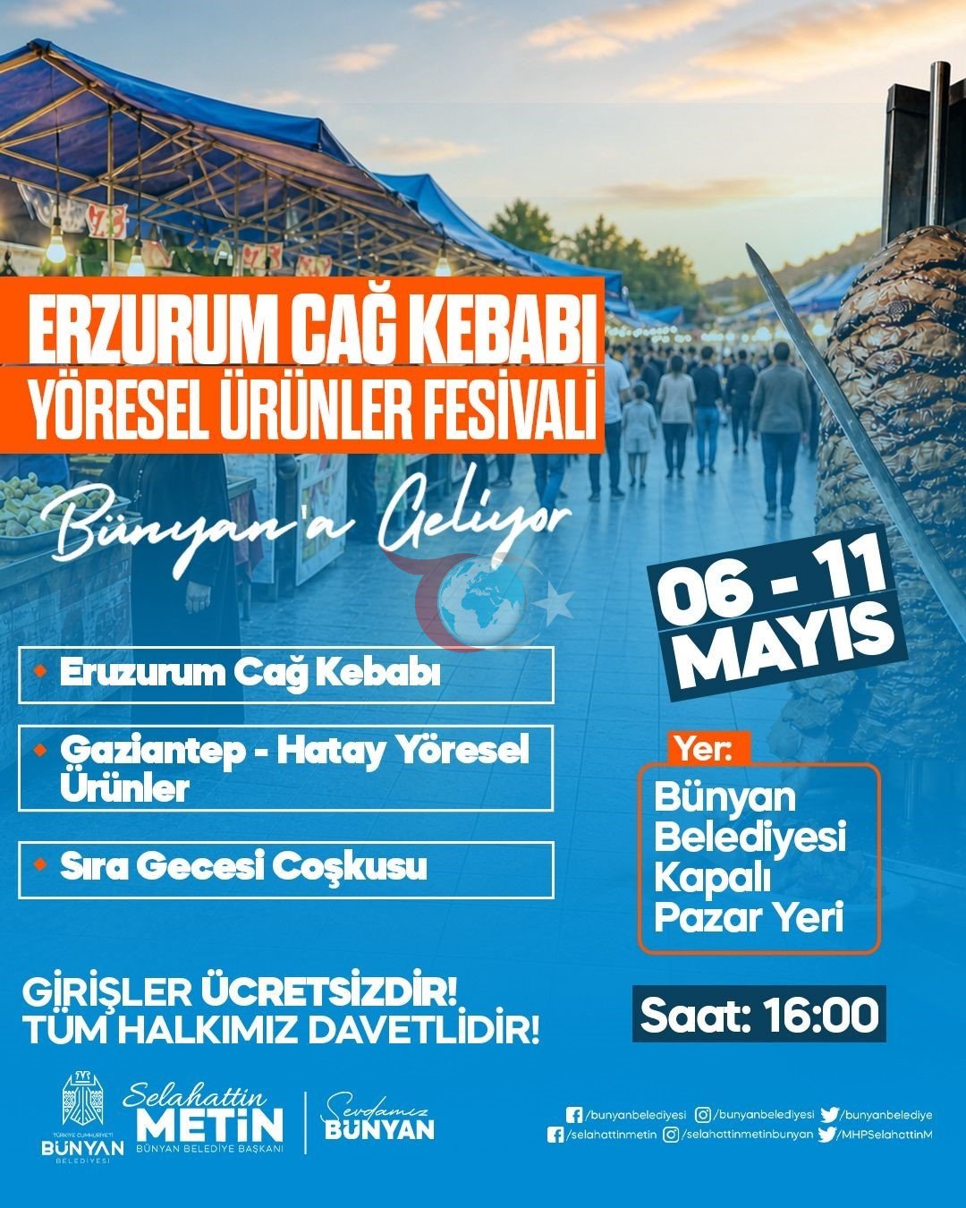 Bünyan'da Geleneksel Tatlar Festivali Başlıyor