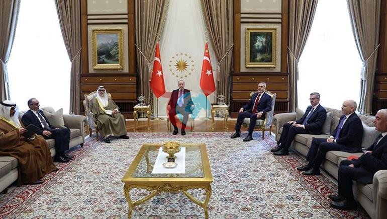 Cumhurbaşkanı Erdoğan, Kuveyt Dışişleri Bakanı Sabahı kabul etti