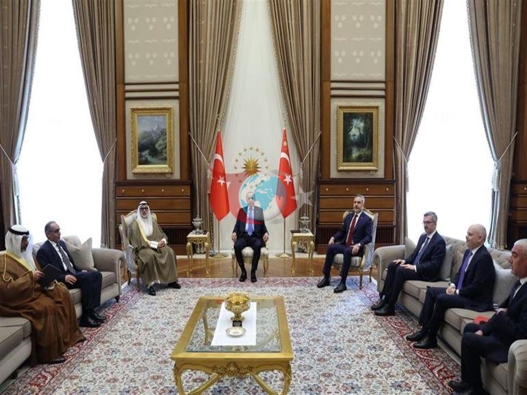 Cumhurbaşkanı Erdoğan, Kuveyt Dışişleri Bakanı Al-Sabahı kabul etti