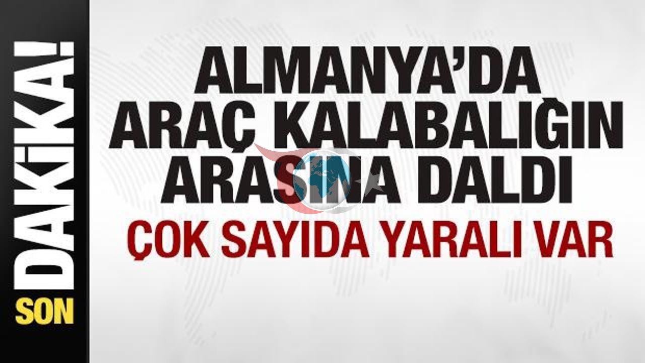 Almanya'da Araç Yayaların Üzerine Sürüldü