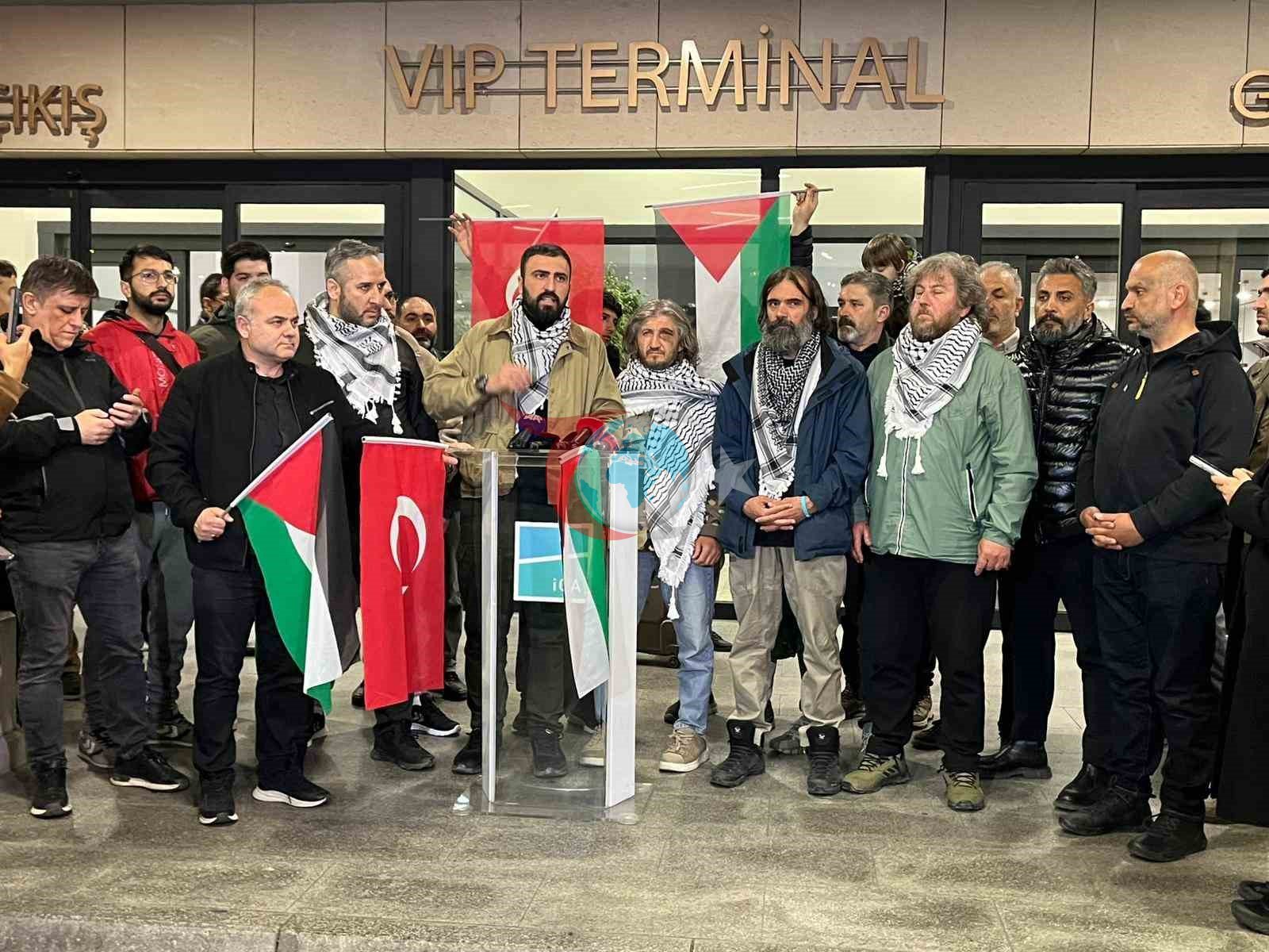 Sumud Filosu aktivisti Hüseyin Oral, İstanbul&rsquo;a geldi