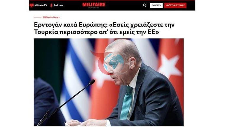 Cumhurbaşkanı Erdoğanın AB sözleri dünya basınında Avrupaya rest
