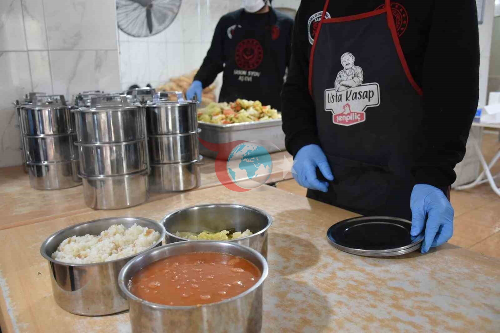 Sason’da 523 aileye her gün sıcak yemek desteği