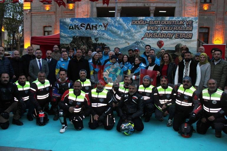 Doğu-Batı Dostluk ve İpek Yolu Rallisinin Aksaray etabı sürüyor