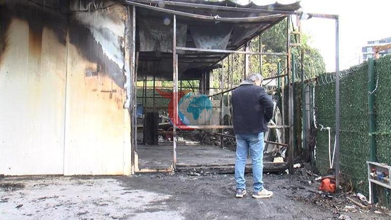 Eyüpsultanda kurban satış merkezi alevlere teslim oldu 1 ölü, bekçi gözaltında